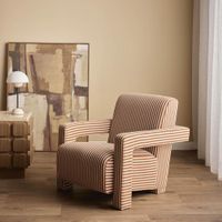 Atelier Armchair Terracotta Stripe