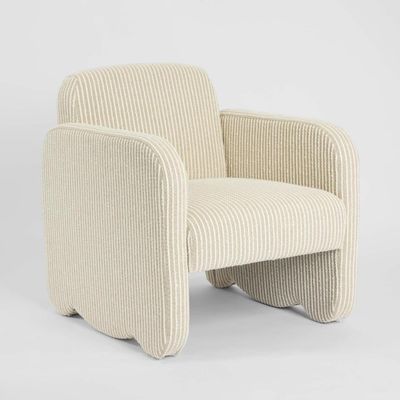 Margot Armchair Natural/White Stripe