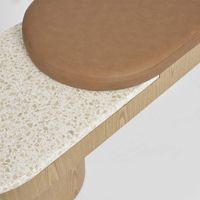 Arlo Bench Light Oak & Terrazzo