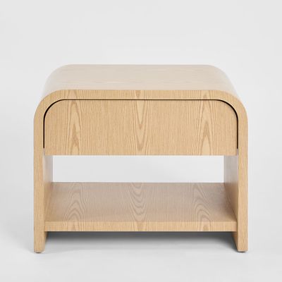 Mira Bedside Light Oak 1 Drawer