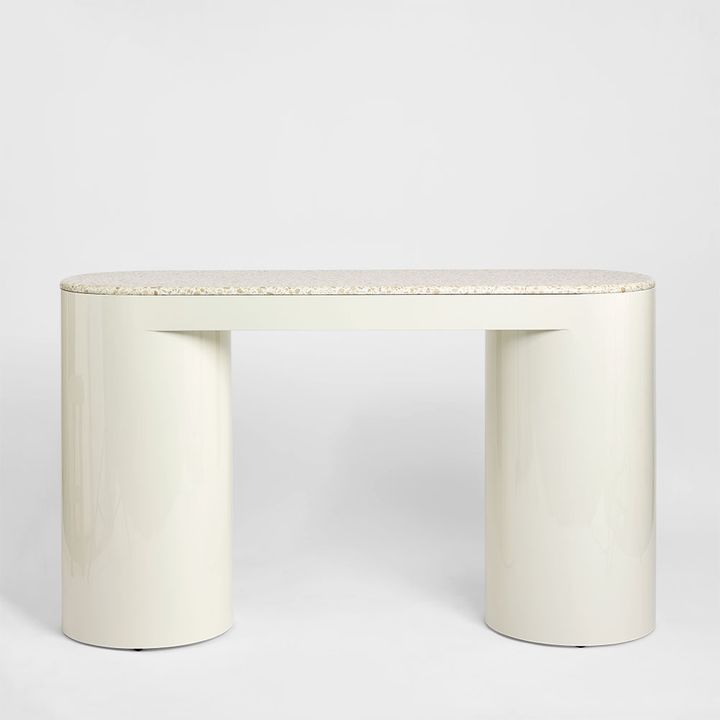 Sable Console - Terrazzo Stone/High Gloss