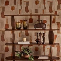 Pebble Shelf Dark Walnut