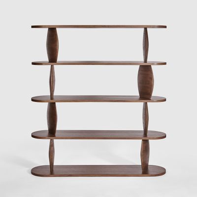 Pebble Shelf Dark Walnut