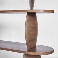 Pebble Shelf Dark Walnut