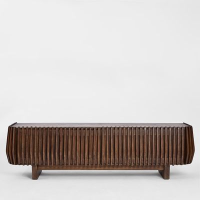 Bow Entertainment Unit Dark Walnut