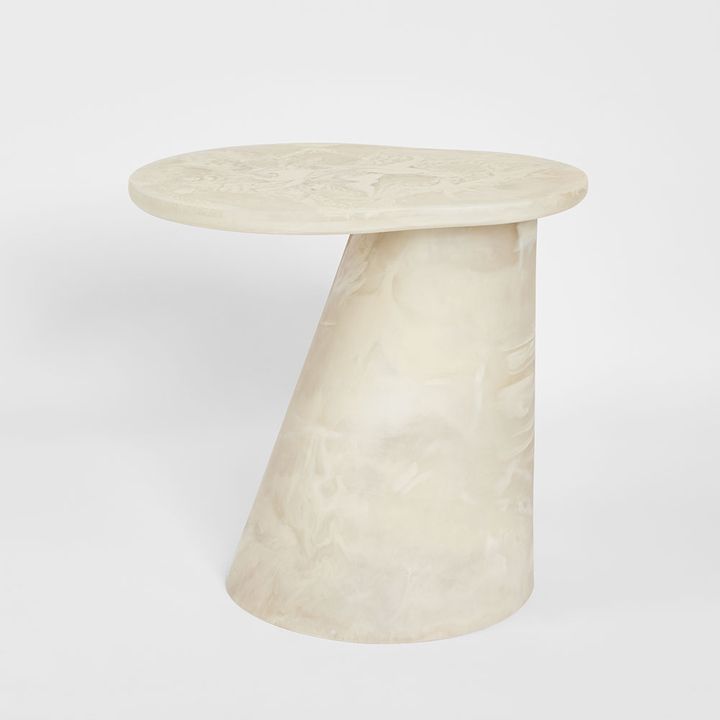 Cloud Resin Side Table White