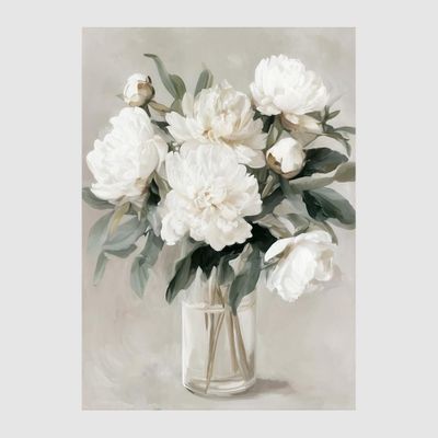 Moulins Vase of Hydrangeas Wall Art