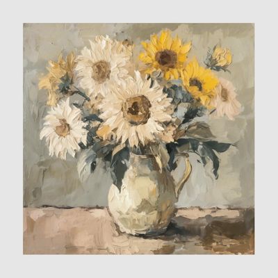 Wild Sunflower Vase Wall Art