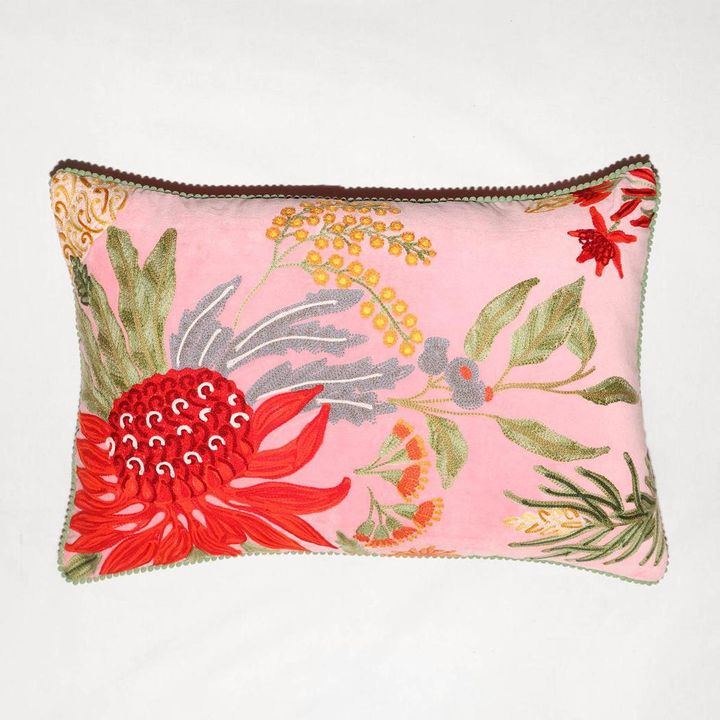 Natives Garden Cushion 40x60cm Pink