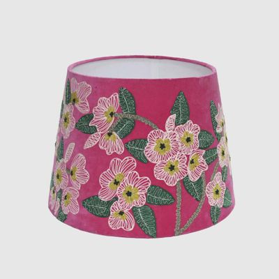 Poppy Velvet Tapered Shade Pink
