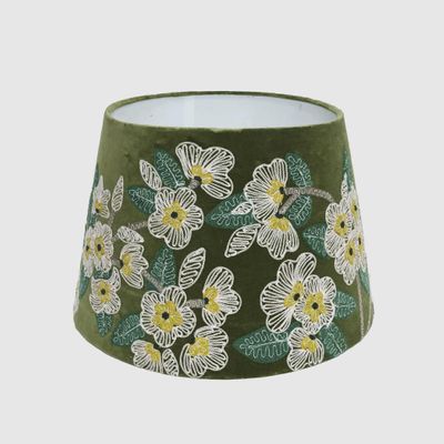 Poppy Velvet Tapered Shade Green