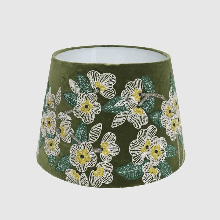 Poppy Velvet Tapered Shade Green
