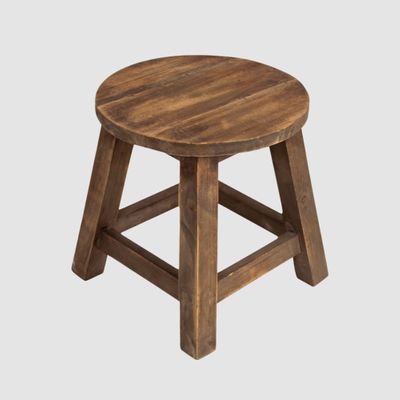 Colmar Round Stool Brown