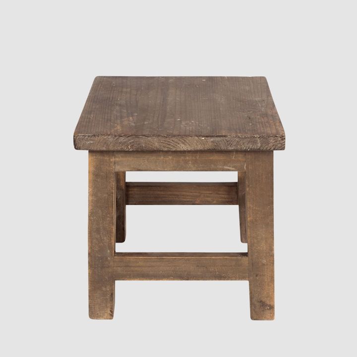 Colmar Square Stool Brown