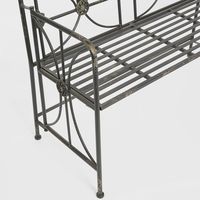 Ivy Foldable Garden Bench Black