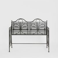 Ivy Foldable Garden Bench Black