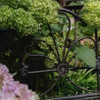 Ivy Foldable Garden Bench Black