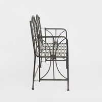 Ivy Foldable Garden Bench Black