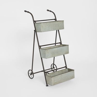Three Tier Garden Planter Zinc