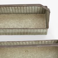 Terre Set of 2 Planter Zinc