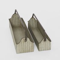 Terre Set of 2 Planter Zinc