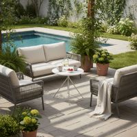 Trigg Outdoor Small Side Table
 Ivory