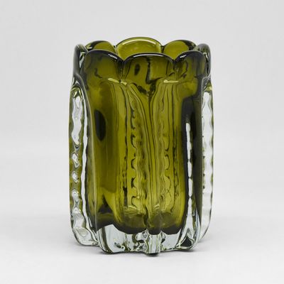 Lasha Handblown Glass Vase Green