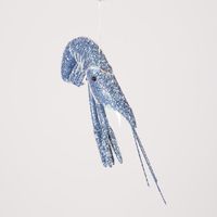 Lester Glitter Prawn Ornament Blue