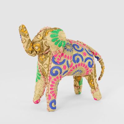 Khambadiya Vibrant Gold Handmade Elephant