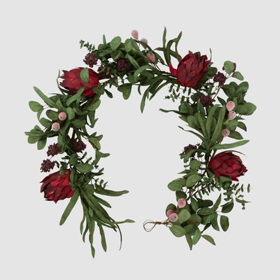 Mixed Native Protea Garland Red 190cm