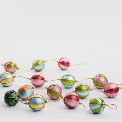 Stripe Capiz Garland Multi