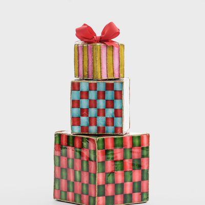 Checkers Stacked Gift Decoration