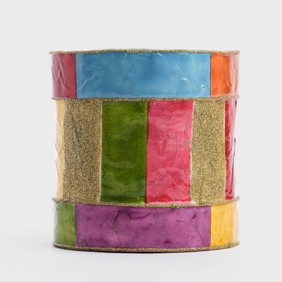 Checker Capiz Stripe Drum Multi