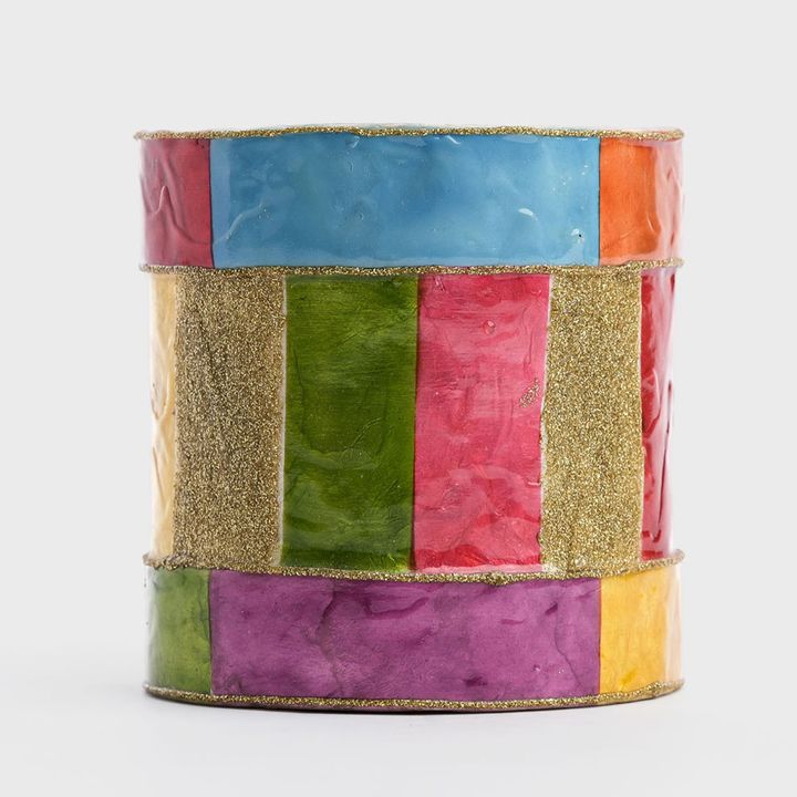 Checker Capiz Stripe Drum Multi