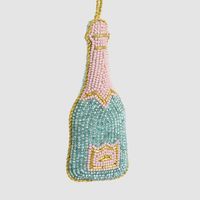 Beaded Champagne Hanging Decoration
