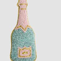 Beaded Champagne Hanging Decoration