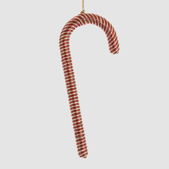 Zari Candy Cane Decoration Red