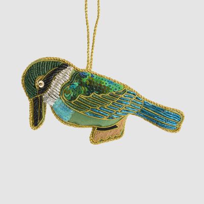 Sequin Kingfisher Decoration