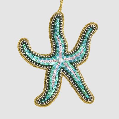 Glimmer Sequin Starfish Decoration