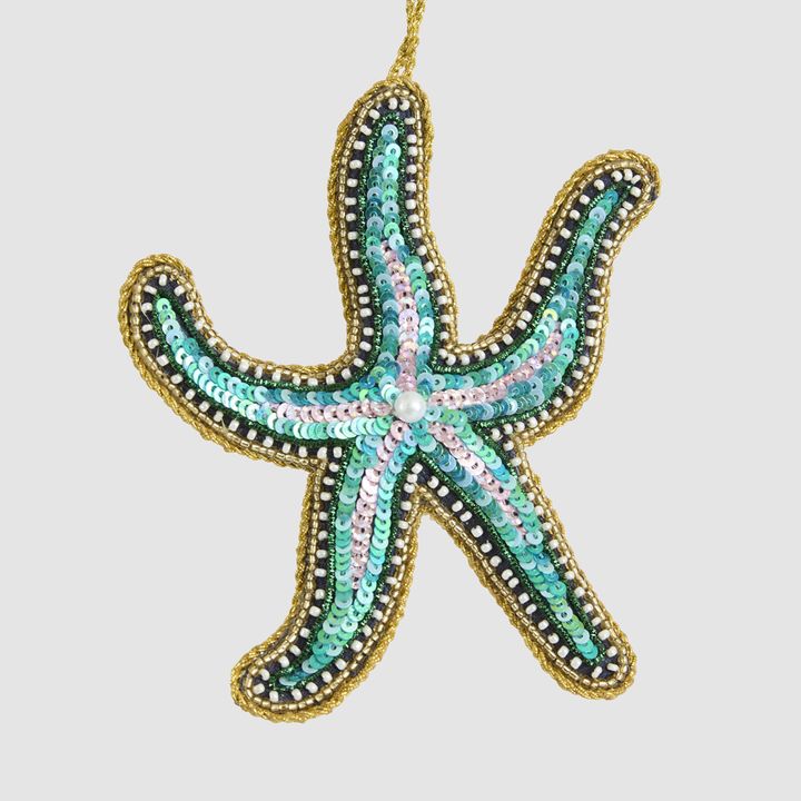 Glimmer Sequin Starfish Decoration
