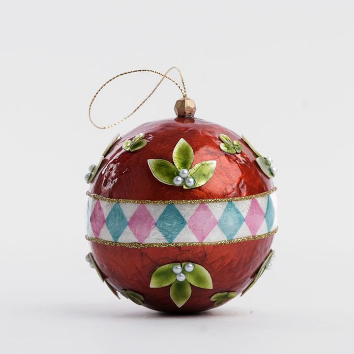 Fleur Capiz Bauble Red