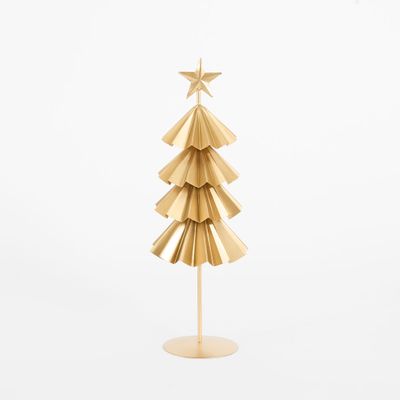 Metal Pleated Tree Small