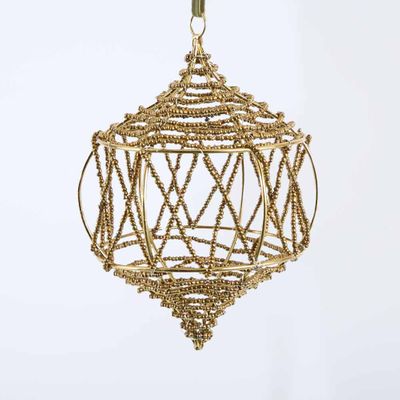Threaded Metal Conical Bauble