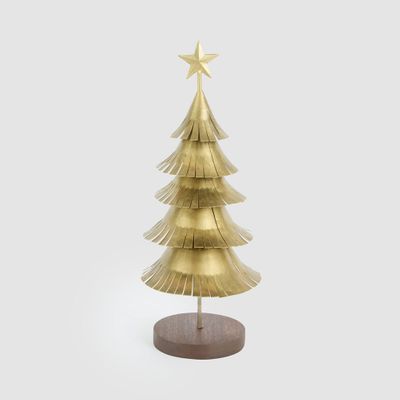Antiqued Metal Fir Tree Large