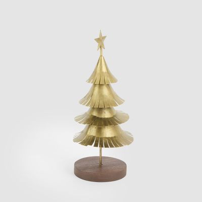 Antiqued Metal Fir Tree Small