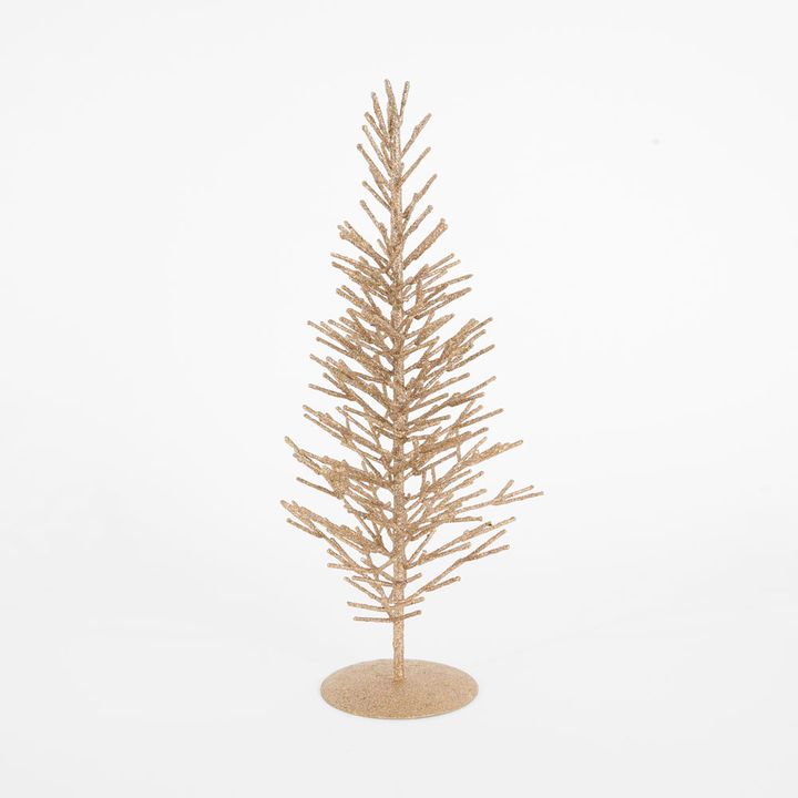 Gilded Alpine Metal Tree