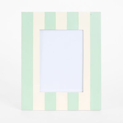 Ciao Bella Photo Frame Green & White