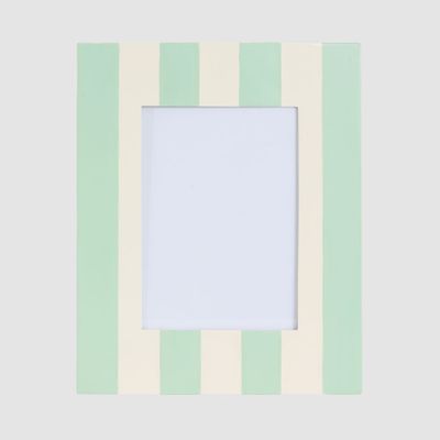 Ciao Bella Photo Frame Green & White