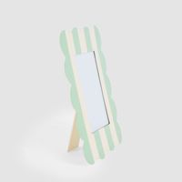 Ciao Bella Scalloped Photo Frame Green & White