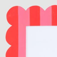 Ciao Bella Scalloped Photo Frame Red & Pink